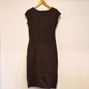 Filippa K brown forest green dress, size M
